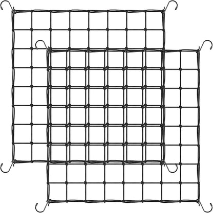Trellis Netting, 2 Pack Scrog Nets with 8 Hooks, 4x4 Trellis Net for Grow Tent, Heavy-Duty Plant Net for Cucumber Gardening and Horticulture, Grow Tent Accessories