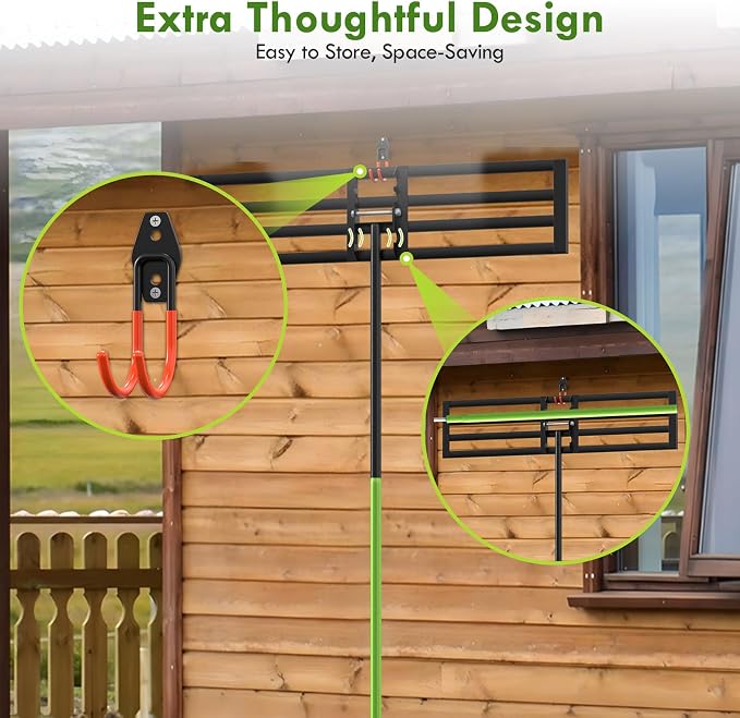 Seeutek Lawn Leveling Rake, 45" x 10" Heavy Duty Ground Leveler | with 0-180° Adjustable Handle, 6.5FT Steel Handle Lawn Leveler for Yard Garden Golf, Ease Level Soil Sand Dirt Surface