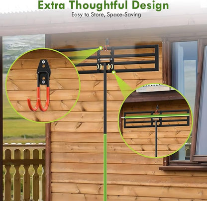 Seeutek Lawn Leveling Rake, 45" x 10" Heavy Duty Ground Leveler | with 0-180° Adjustable Handle, 6.5FT Steel Handle Lawn Leveler for Yard Garden Golf, Ease Level Soil Sand Dirt Surface