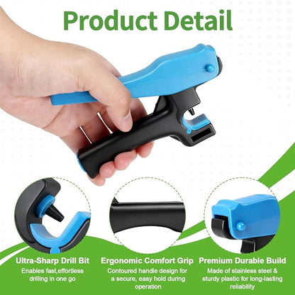 RedChili 3PCS Drip Irrigation Hole Punch Tubing Cutter Tool, 2 in 1 Hole Punch & Tubing Cutter Set Drip Line Hole Puncher Tool for 1/4 Inch Barbed Fitting Insertion for Garden Drip Tubing System