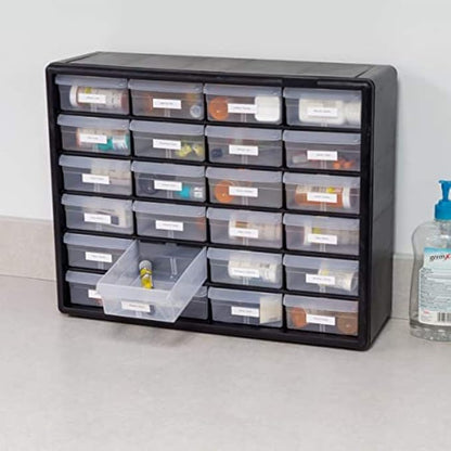Akro-Mils 24 Drawer Hardware, Craft and Office Supply Storage Cabinet Bundle (2-pack)