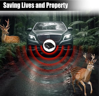 ZIMISI Deer Whistles for Vehicles, Animal Warning Whistle Devices to Avoid Collision, Deer Repellent Devices with Adhesive Tapes, Animal Alert Horn Accessories for Most Cars (8PCS/Black)