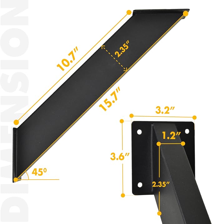 8 Pcs Pergola Brackets, 45-Degree Angle Bracket, Specially for Reinforcing Pergolas and Gazebos Garages, Tree Houses, Patios, Lawns, Cabins, Yards,…