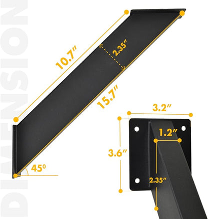 4 Pcs Pergola Brackets, 45-Degree Angle Bracket, Specially for Reinforcing Pergolas and Gazebos Garages, Tree Houses, Patios, Lawns, Cabins, Yards,…