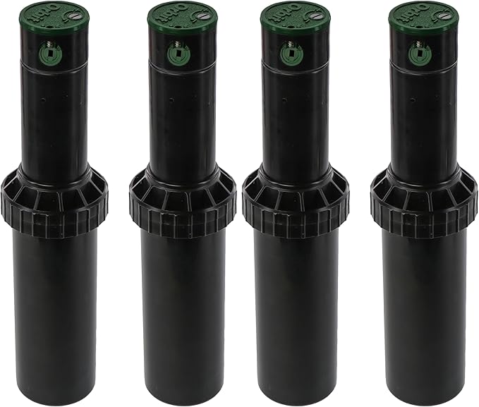 Orbit Watermaster 55461 Voyager 4-Inch Adjustable Pop-Up Gear Drive Sprinkler Head, Black, 2 Count (Pack of 2)