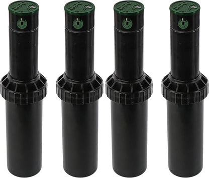 Orbit Watermaster 55461 Voyager 4-Inch Adjustable Pop-Up Gear Drive Sprinkler Head, Black, 2 Count (Pack of 2)
