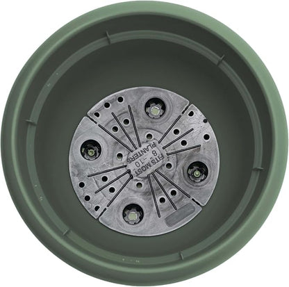 Bloem Ariana 20" Plastic Self-Watering Planter, Basil, 2-Pack | Self-watering disk at the bottom of each pot that acts as a water wick and reservoir for optimal plant health