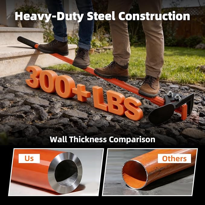 Heavy Duty Tree & Sapling Puller Tool, High-Strength Manganese Steel Root Removal Tool for 1/4" to 2" Woody Stems, Small Trees, Brush and Invasive Plants, for Lawn, Yard, Garden and Farm | Sapling Puller Tool