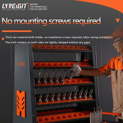 CAT/BT40 Large Capacity CNC Tool Storage Cabinet, CNC Tool Holder Vertical Drawer Cabinet for Warehouse Workshop Factory Garage Machining Centers