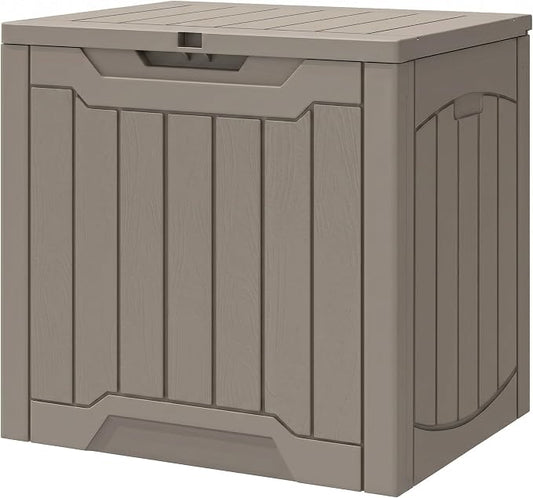 YITAHOME 31 Gallon OutdoorDeck Box | Lockable Resin Storage Box and Waterproof Package Delivery Box for Patio, Garden, Poolside, Cushions, Supplies & Sports Gear
