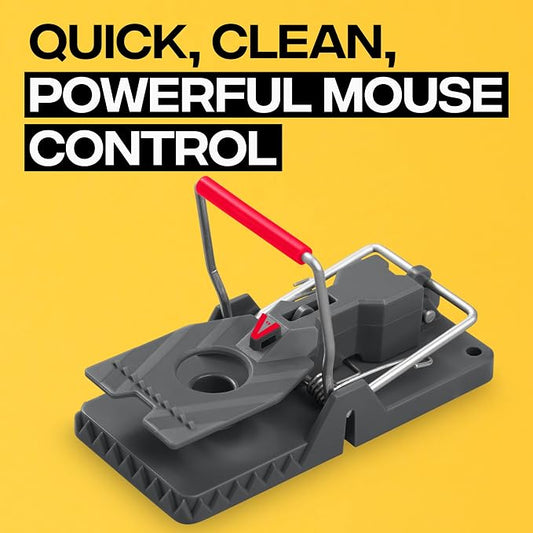 Victor Power-Kill Mouse Traps, 6-Pack Humane Snap Traps | Indoor Mice Control, Reusable Easy Set Rodent Traps, Safe for Use Around People and Pets When Used as Directed