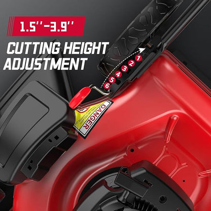 PowerSmart 21" Push Lawn Mower with Briggs&Stratton 125cc Engine, 2-in-1 Mulching and Side Discharge, Easy Assembly & Lightweight, Cordless Push Lawn Mowers for Garden Yard
