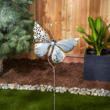 DII Iron Garden Stake Collection 3-Dimensional, Mixed Media, Butterfly, Medium