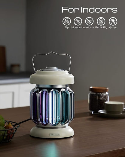 GeckoMan Hybrid Spectrum, Waterproof Switch Bug Zapper Outdoor Bug Zapper Indoor Mosquito Repellent Outdoor Patio Mosquito Zapper Electric Fly Zapper Fruit Fly Trap for Indoors Killer