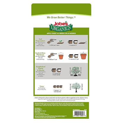 Jobe’s Organics Granular All Purpose Fertilizer, Easy Plant Care Fertilizer for Vegetables, Flowers, Shrubs, Trees, and Plants, 4 lbs Bag