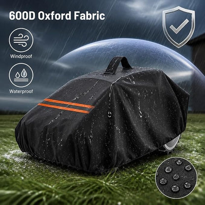 600D Robot Lawn Mower Garage Cover for Lymow One Plus 10A 2026, Water Resistant Robotic Lawn Mower Shelter for Outdoor Automatic Mowers, All Weather Protection,B