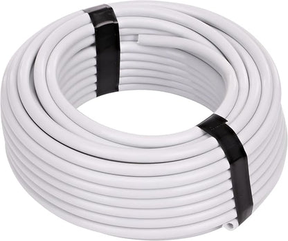 Raindrip R255DT 1/4-Inch Drip Irrigation Supply Tubing, 50 Foot, for Drip Irrigation, Drip_Emitters, Irrigation_Parts, Systems, White Polyethylene (Pack of 10)
