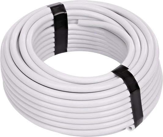 Raindrip R255DT 1/4-Inch Drip Irrigation Supply Tubing, 50 Foot, for Drip Irrigation, Drip_Emitters, Irrigation_Parts, Systems, White Polyethylene (Pack of 10)
