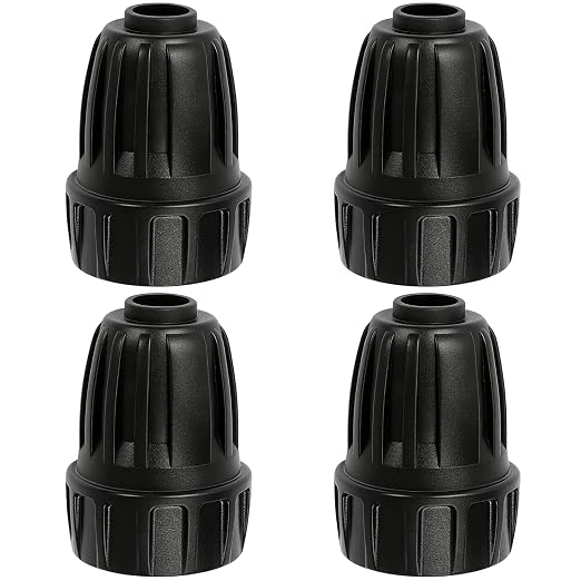 4 Pack 3/4" Garden Hose To 1/2" Irrigation Tubing Adapter, 1/2 Inch Drip Irrigation Tubing To Faucet Garden Hose Adapter 3/4 Inch FHT To 1/2 Inch Supply Line Adapter Fittings
