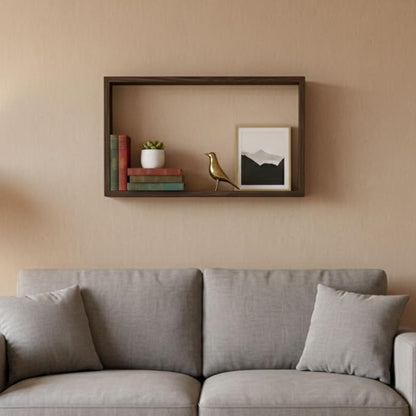 LaLaGreen Wooden Floating Shelves (13-Piece Set) Indoor Wall Mounted Plants | Planter Boxes for Indoor Plants, Decorative Wood Display Shadow Box Kitchen, Bathroom, Bedroom, Living Room, and Home Decor