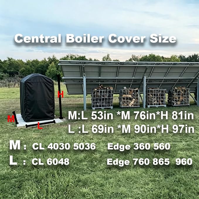 Cover for Storage Shed 600D for Garden Storage Shed and Ssolar Shed and other model Furnace . Heavy Duty 600D Black (M)
