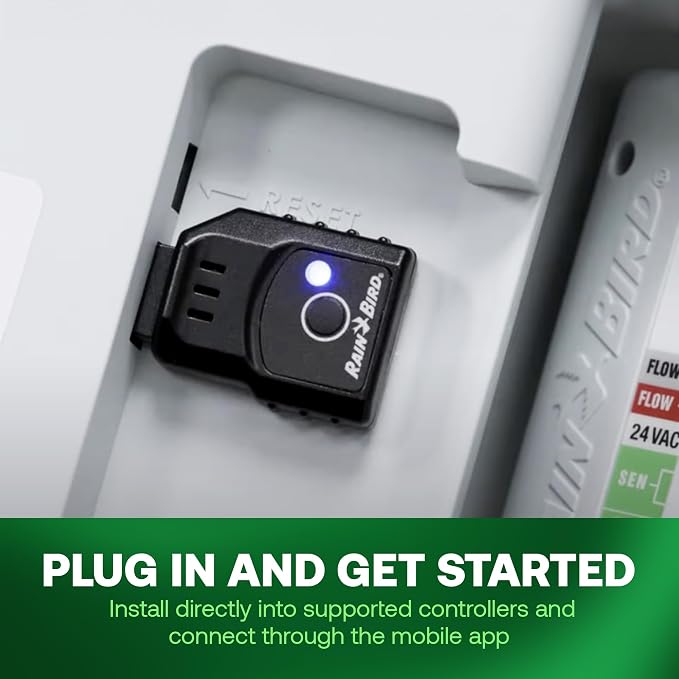 Rain Bird LNK2 Smart WiFi Module 2nd Generation - Irrigation Controller WiFi Upgrade, Remote App Control, Quick Pair Setup, Compatible with TRU, ESP-TM2, ESP-ME3, ESP-RZXe and ESP-LXME2