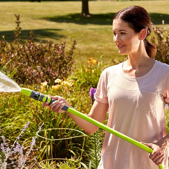Liberty Garden Hose Reel and Flexzilla Garden Hose Bundle | Holds 125 Feet Hose
