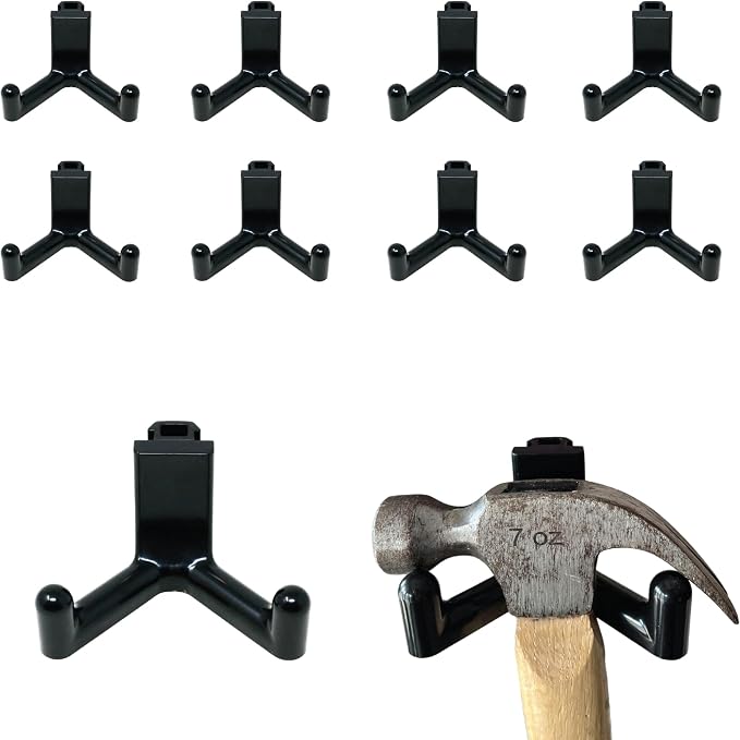 Pop's Parts Plus Tool Hook for Vertical Siding Lifetime Shed—Click to See Models it Fits! (Compatible with Most Vertical Siding, Doesn't Work on Horizontal Siding) (10 Hooks Pack)