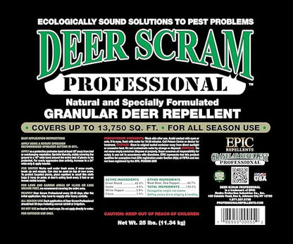 Epic Professional Deer Scram Repellent 25lb Bucket