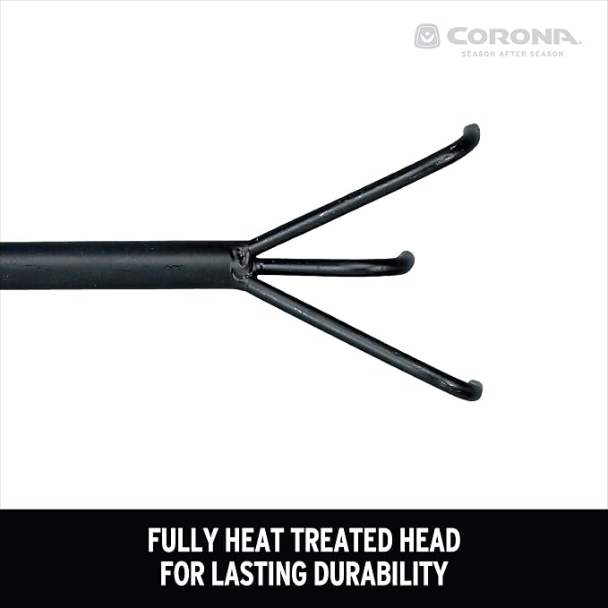 Corona Tools Extendable Handle 3-Tine Hoe for Raised Garden Beds – Adjustable 18"–32" Telescoping Garden Hoe