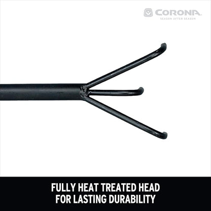 Corona Tools Extendable Handle 3-Tine Hoe for Raised Garden Beds – Adjustable 18"–32" Telescoping Garden Hoe
