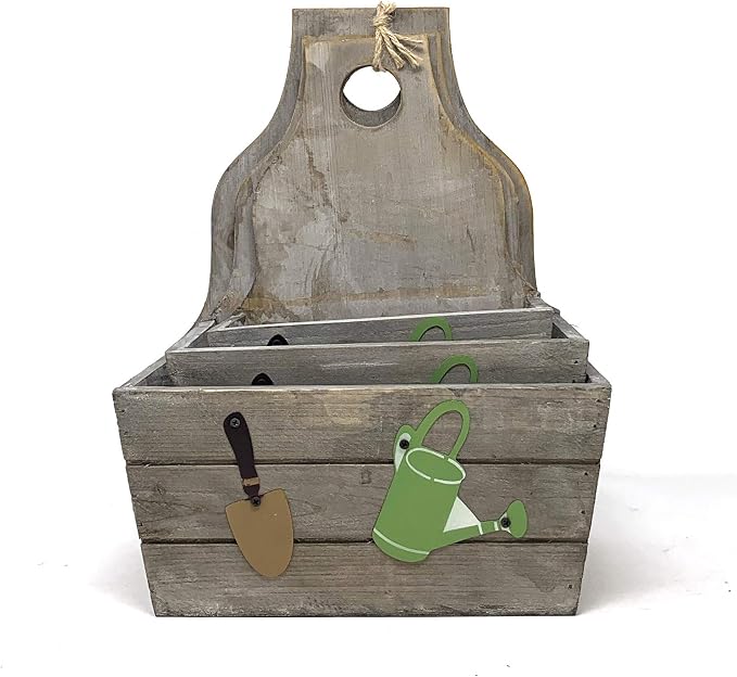 allgala 3-PC Set Wooden Boxes Planter Trough for Flower pots - Indoor Outdoor Decoration - Storage Display Hanging - HD88343