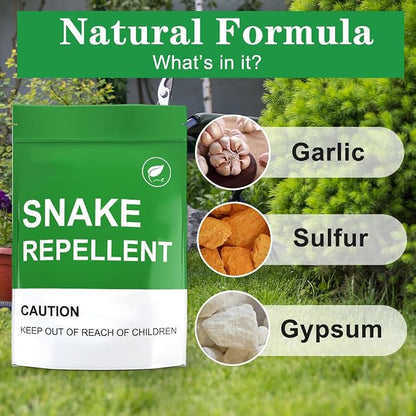 AJOQFKTD Snake Repellent for Yard, Snake Repellent Outdoor, Snake Away Repellent for Outdoors Pet Safe, Backyard Snakes Deterrent, Copperhead Snake Repeller (1 Ounce (Pack of 8))