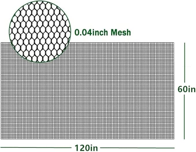 Mosquito Net Cloth Fabric, DIY Insect Pest Barrier Mesh Nets for Porch/Outdoor/Bed/Wedding, White 60x120in, 2PACK