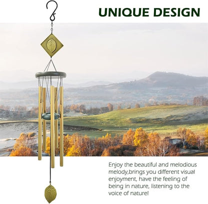 Wind Chimes for Outside,32" Memorial Wind Chimes Create a Zen Atmosphere for Outdoor,Garden Patio Yard Decor Christmas Ornaments Lucky Gift for Women/Mother/Mom/Father/Unisex(Bronze)