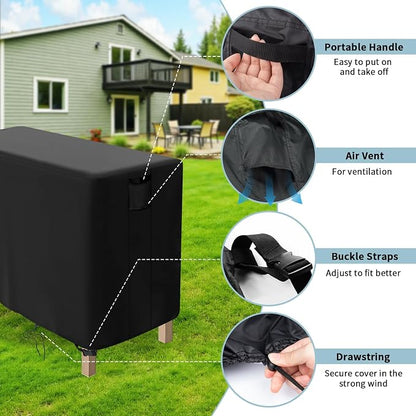 Outdoor Raised Garden Bed Cover for Winter (Only Cover),Waterproof Raised Planter Boxes Stand Covers - 97 x 49 x 22 inch