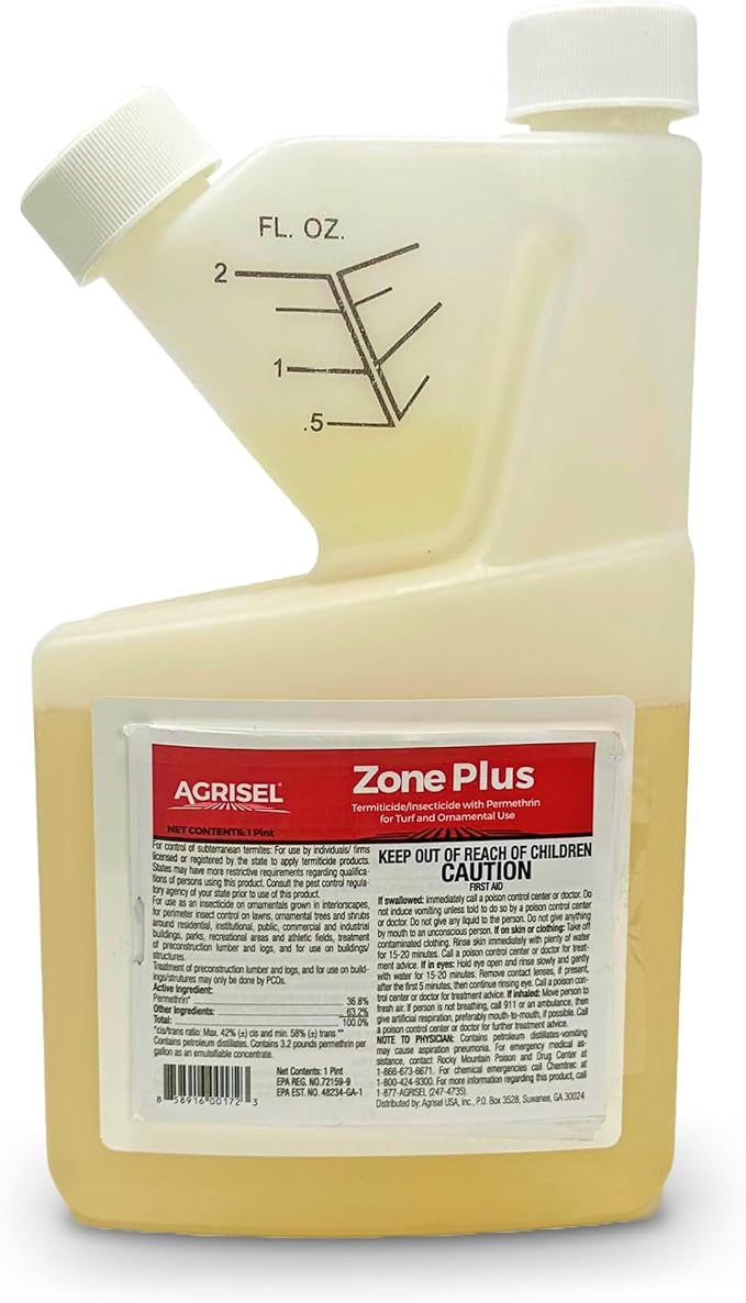 Agrisel Zone Plus Insect & Pest Control, Broad Spectrum, for Indoor & Outdoor, Effective Against 100 Pests, Eco-Friendly, 16 Ounce