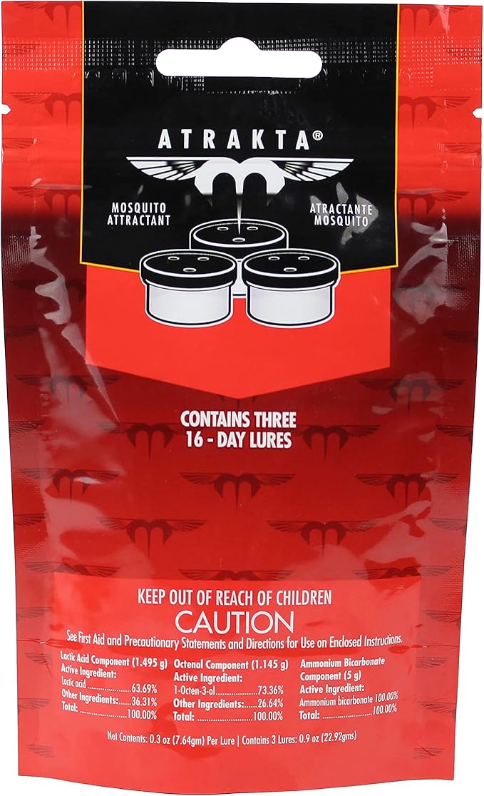 Mosquito Magnet ATRAKTA Mosquito Trap Attractant Pods, 3-Pack of Lures | Increase Catch Rates for Outdoor Mosquito Traps Pest Control Natural Scent Technology Replacement