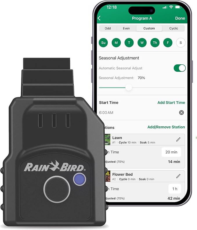 Rain Bird LNK2 Smart WiFi Module 2nd Generation - Irrigation Controller WiFi Upgrade, Remote App Control, Quick Pair Setup, Compatible with TRU, ESP-TM2, ESP-ME3, ESP-RZXe and ESP-LXME2