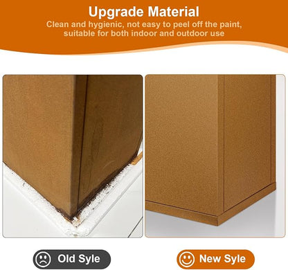 32"x16"x16" Corten Steel Planter Box, Heavy-Duty Rust Resistant Steel Planter with Drainage Hole, Modern Rectangular Metal Planter for Outdoor Indoor Patio Garden Yard