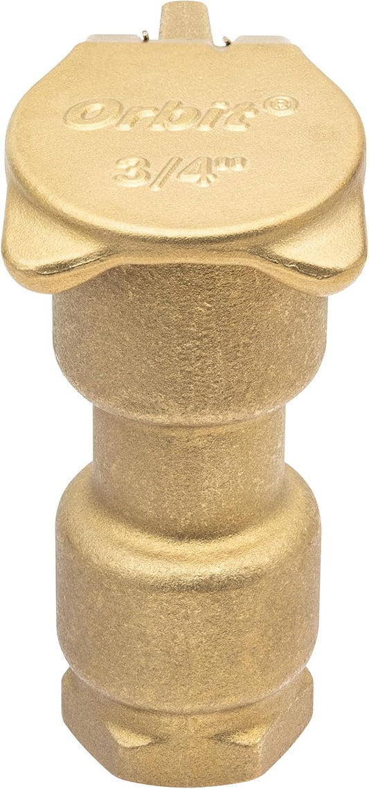 Orbit 51029 Brass Quick Coupler Sprinkler Valve, 3/4 in FPT, Underground Irrigation