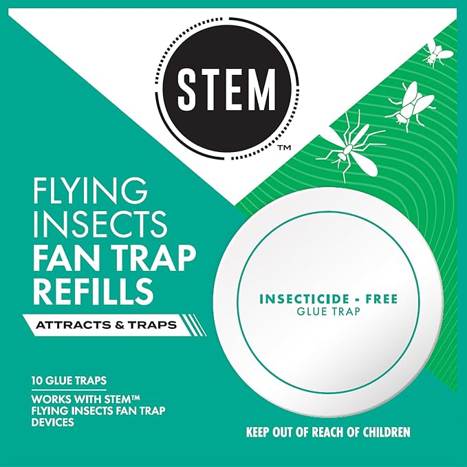 STEM Flying Insect Fan Trap Glue Reﬁll Pads, 10 Count