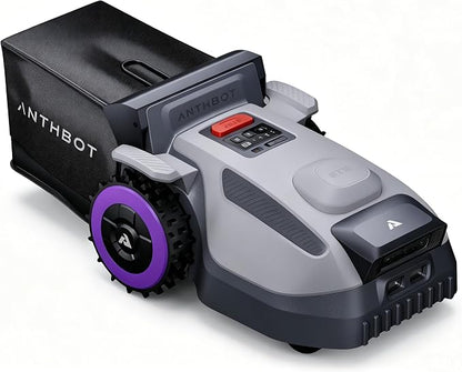 ANTHBOT N8 Robotic Lawn Mower with Sweeper, RTK+NRTK 1/2 Acre, 4-in-1 Mowing and Grass Collection System, Automatic Targeted Dumping 23L Large-Capacity Leaf Collection Bin, 45% Slope, App Control