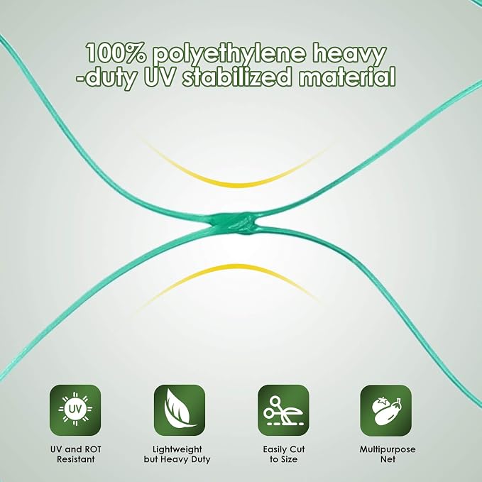 13X40Ft Bird Netting for Garden Protect Vegetable Plants and Fruit Trees,Plastic Trellis Netting for Birds, Deer,Squirrels and Other Animals