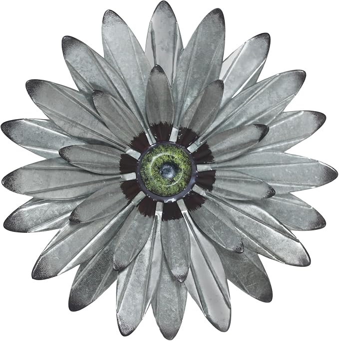 YEAHOME Metal Farmhouse Boho Wall Decor - 16'' Galvanized Wall Art Decorations Hanging for Bedroom, Living Room, Bathroom Office