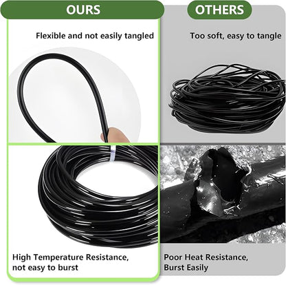 Drip Irrigation Kit for Garden, Quick-Connect Raised Bed Watering System 230FT, Plant Accessories, Drip Line Kit for Greenhouse, DIY Micro Sprinklers Set for Yard Outside,Sistema De Riego Por Goteo