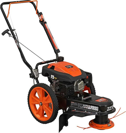 YARDMAX YL2250 22 in. 170cc Gas Walk Behind String Trimmer Mower, Orange