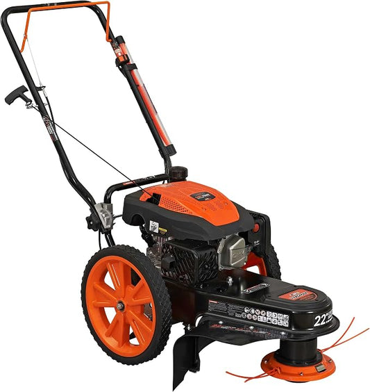 YARDMAX YL2250 22 in. 170cc Gas Walk Behind String Trimmer Mower, Orange