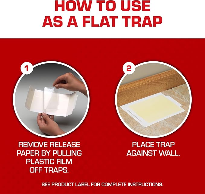 Tomcat Glue Boards with Eugenol for Enhanced Stickiness, 104 Boards | Sticky Traps for Mice, Cockroaches & Insects, Flat or Covered Use, Ready-To-Use, 26 Packages Each with 4 Glue Boards