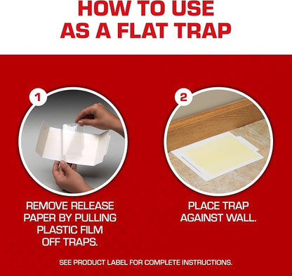 Tomcat Glue Boards with Eugenol for Enhanced Stickiness, 104 Boards | Sticky Traps for Mice, Cockroaches & Insects, Flat or Covered Use, Ready-To-Use, 26 Packages Each with 4 Glue Boards